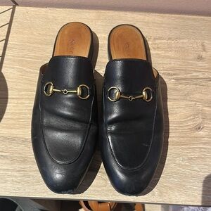 Gucci Black Leather Women’s Loafers
